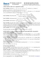 Đề thi thử đại học năm 2013 lần 20