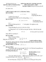 Đề kiểm tra Học kỳ I lớp 10 năm 2012 - 2013, THPT Lê Thánh Tông tỉnh Gia Lai_Toán