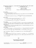 Đề thi học sinh giỏi lớp 12 THPT tỉnh Kiên Giang năm 2011 môn toán
