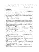 Đề thi thử Đại học cao đẳng năm 2013 môn Sinh học số 20