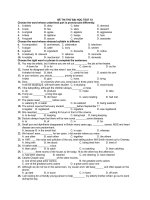 ĐỀ THI THỬ ĐẠI HỌC TEST 10