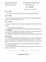 Đề thi và đáp án tham khảo môn sinh học lớp 9 bồi dưỡng 2015 (12)