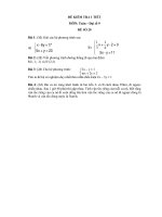 10 đề kiểm tra 1 tiết toán 9   (kèm lời giải)