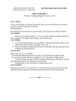 Đề và đáp án thi học sinh giỏi môn sinh học lớp 9 sưu tầm (4)