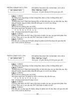 Đề và đáp án kiểm tra học kì môn sinh học lớp 9 sưu tầm (1)