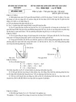 Đề thi chọn học sinh giỏi môn hóa học 9