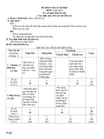 Đề Kiểm tra cuối kỳ I Vật Lý lớp 9