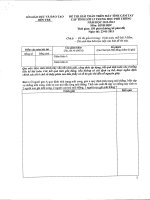 Đề thi giải toán trên Máy tính cầm tay lớp 12 tỉnh Bến Tre năm 2012 - 2013 môn Sinh học