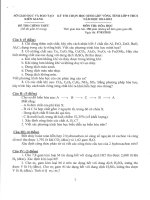 Tổng hợp đề thi HSG cấp tỉnh năm học 2014 - 2015 môn hóa