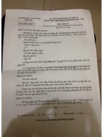 Đề thi tuyển sinh vào lớp 10 môn Ngữ văn năm học 2015-2016 Sở GD-ĐT Phú Thọ