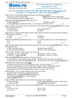 Đề 3 di truyền và biến dị cấp phân tử
