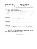 Đề kiểm tra học kì 2 môn Ngữ văn lớp 8 năm học 2014-2015 Phòng GD-ĐT Cam Lộ, Quảng Trị