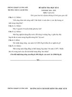 Đề kiểm tra học kì 2 môn Vật lý lớp 8 năm học 2014-2015 trường THCS Cao Dương, Hòa Bình