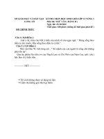 Đề thi học sinh giỏi tỉnh Long An lớp 12 vòng 1 năm 2012 - 2013 môn Ngữ Văn (Bảng B)