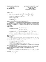 Đề thi chính thức kỳ thi tuyển sinh vào lớp 10 THPT môn toán Hà Nội năm học 2013,2014