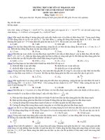 Đề thi thử THPT Quốc gia môn Lý lần 5 năm 2015 trường THPT Chuyên Sư Phạm, Hà Nội