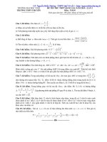 ĐỀ THI THỬ THPT QUỐC GIA NĂM 2015 – LẦN 2 Môn TOÁN