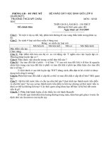 Sưu tầm đề học sinh giỏi sinh học lớp 8 tham khảo bồi dưỡng các năm (121)