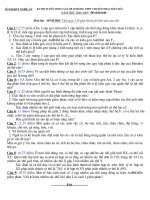 Đề thi môn sinh học lớp 9 vào 10 chuyên sinh Phan Bội Châu 2009