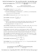 Đề thi thử Đại HỌC – THPT Quốc Gia 2015 môn TOÁN – Đề số 2