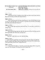 Đề thi học sinh giỏi tỉnh Long An lớp 9 năm 2012 môn Lịch sử