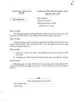 Đề thi Học sinh giỏi lớp 9 cấp Thành phố Hà Nội năm học 2012 - 2013 môn sử