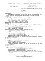 Đề sưu tầm môn sinh học lớp 9 tham khảo bồi dưỡng học sinh (49)