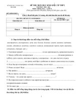 Đề thi học sinh giỏi lớp 12 THPT tỉnh Hà Nam năm 2011 - 2012 môn Tiếng Nga (Có đáp án)