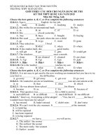 Đề thi thử THPT quốc gia môn Tiếng Anh 2015 số 16