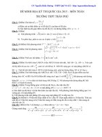 ĐỀ MINH HỌA KỲ THI QUỐC GIA 2015 – MÔN TOÁN TRƯỜNG THPT TRẦN PHÚ
