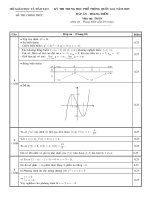 Đáp án đề toán kì thi thpt quốc gia 2015