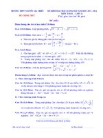 Đề kiểm tra chất lượng đầu năm lớp 11 THPT Nguyễn Gia Thiều năm 2013 - 2014