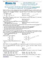 Câu hỏi trắc nghiệm Tính quy luật của hiện tượng di truyền