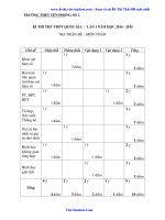 Đề thi thử THPT Quốc gia 2015 môn Toán có đáp án – Yên Phong 2