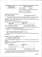 Đề thi học sinh giỏi lớp 12 THPT tỉnh Tiền Giang năm 2012 - 2013 môn tin