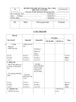 Đề Kiểm tra cuối kỳ I Ngữ văn lớp 9