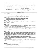 Tổng hợp đề thi HSG cấp tỉnh năm học 2012 - 2013 môn sinh
