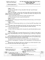 Đề thi sưu tập thi học sinh giỏi môn sinh lớp 9 tham khảo luyện thi (6)