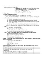 Đề thi học kì 2 năm môn GDCD 8 năm 2012   2013 trường THCS kim đồng