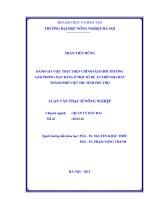 Đánh giá việc thực hiện chính sách bồi thường giải phóng mặt bằng ở một số dự án trên địa bàn Thành phố Việt Trì, Tỉnh Phú Thọ