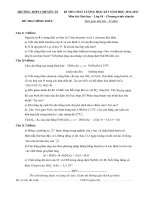 Đề thi học kỳ I lớp 10 THPT chuyên Thái Nguyên năm 2012 - 2013 môn Hóa học (Có đáp án) _Chương trình chuyên