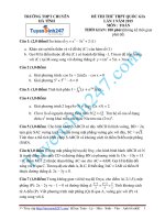 đề thi thử thpt quốc gia môn toán trường THPT chuyên hà tĩnh