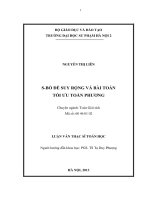 Bổ đề suy rộng và bài toán tối ưu toàn phương (LV01075)