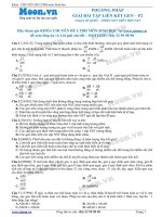 Câu hỏi trắc nghiệm Phương pháp giải bài tập liên kết gen P2