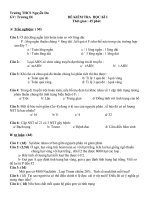 Đề và đáp án kiểm tra học kì môn sinh học lớp 9 sưu tầm (23)