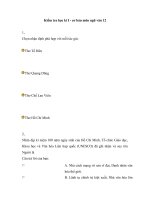 Kiểm tra học kì I môn ngữ văn 12 cơ bản