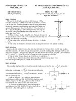 Đề thi chọn học sinh giỏi THPT thi Quốc gia tỉnh Đăk Lăk năm 2013 - 2014 môn lý 2