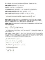 Đề thi thử THPT Quốc gia môn Toán trường THPT Nghi Sơn