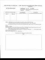 Đề thi giải toán trên Máy tính cầm tay cấp Quốc gia năm 2013 môn Vật lí lớp 12 THPT - Đề thi đồng đội
