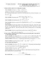 Đề thi khảo sát chất lượng thi Đại học tỉnh Vĩnh Phúc môn Toán khối A, A1